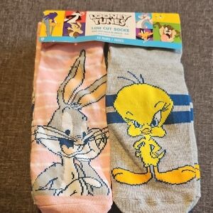 NWT 10 PAIRS Looney Tunes Low Cut Socks Tweety Bugs Taz Daffy Women Size 4-10